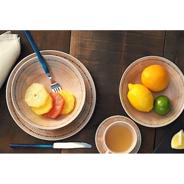 Juego De Vajillas 20 Piezas Unni Multicolor 28x28cm Circular Para Cuatro Puestos - VAJILLA | Bylmo