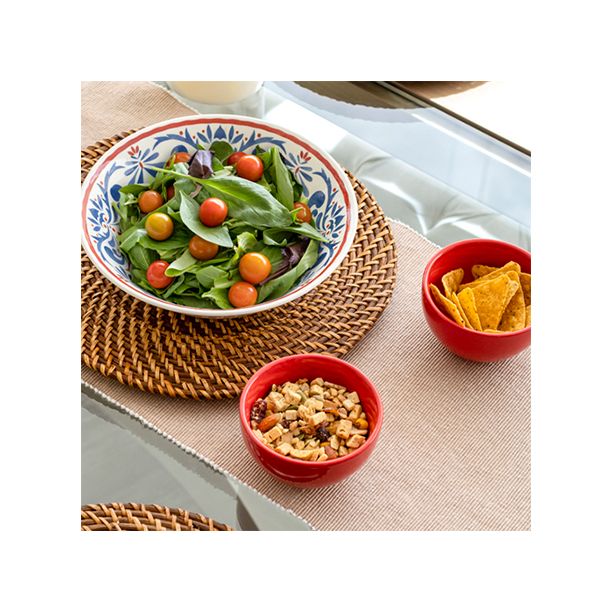 Juego De Vajillas 3 Piezas Multicolor 26x13cm Circular Para Un Puesto - VAJILLA | Bylmo