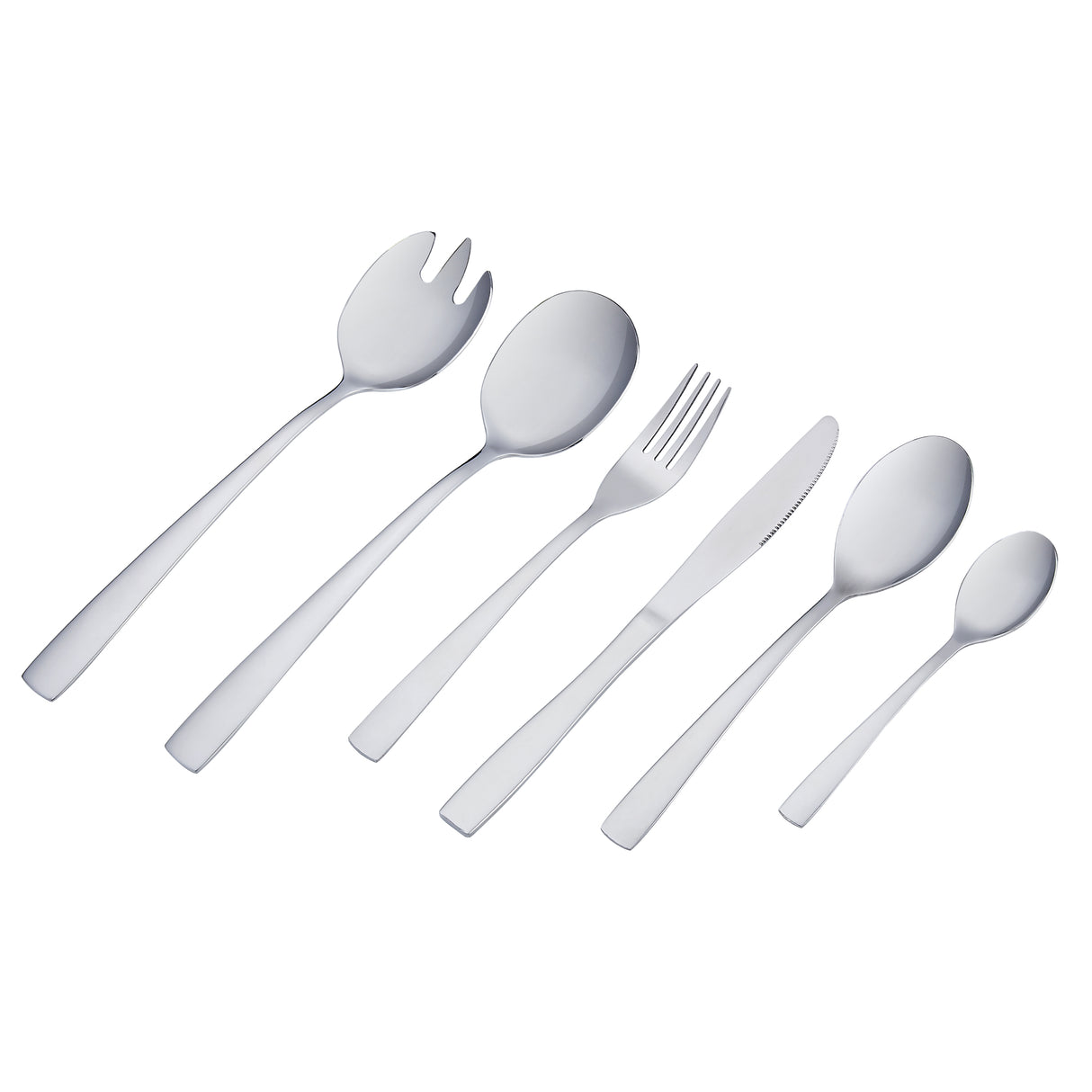 Juego De Cubiertos Premium 26 Piezasa Plateado 10x4cm De Acero Inoxidable - CUBIERTOS | Bylmo