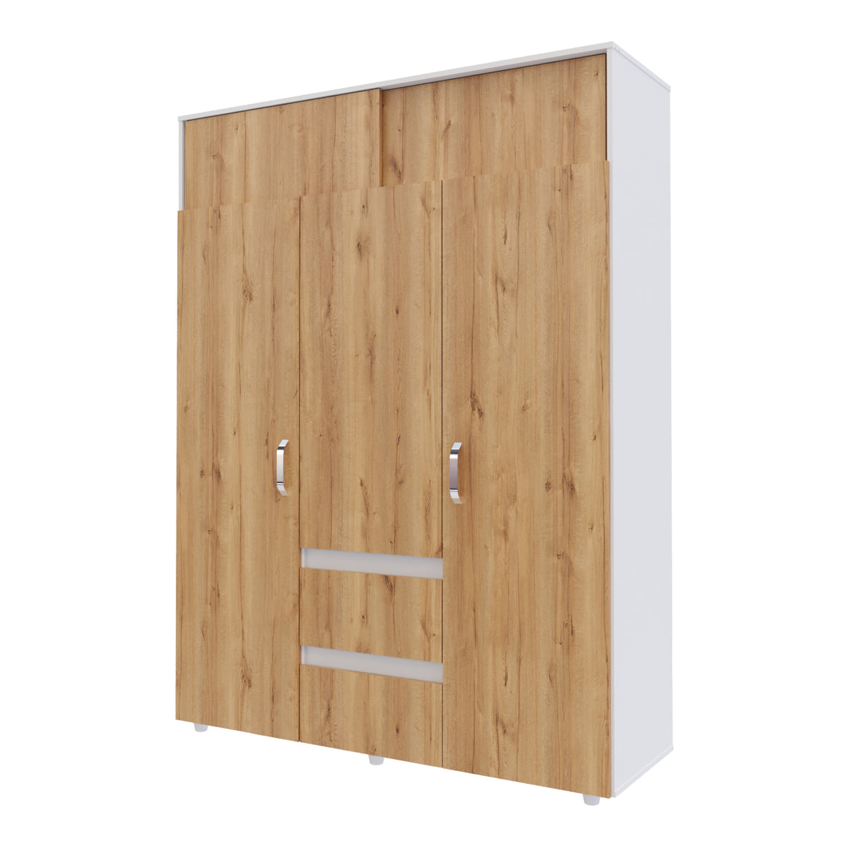 Closet Aurora Duna y Blanco 150x200cm con Dos Cajones y con Ocho Compartimientos - CLOSETS | Bylmo