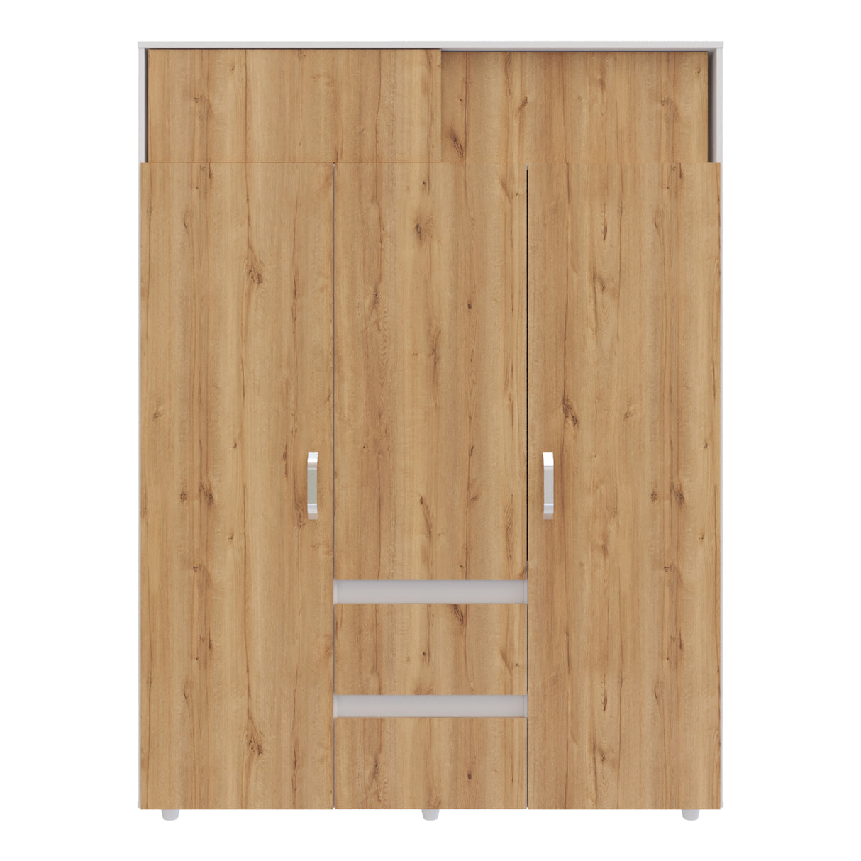 Closet Aurora Duna y Blanco 150x200cm con Dos Cajones y con Ocho Compartimientos - CLOSETS | Bylmo