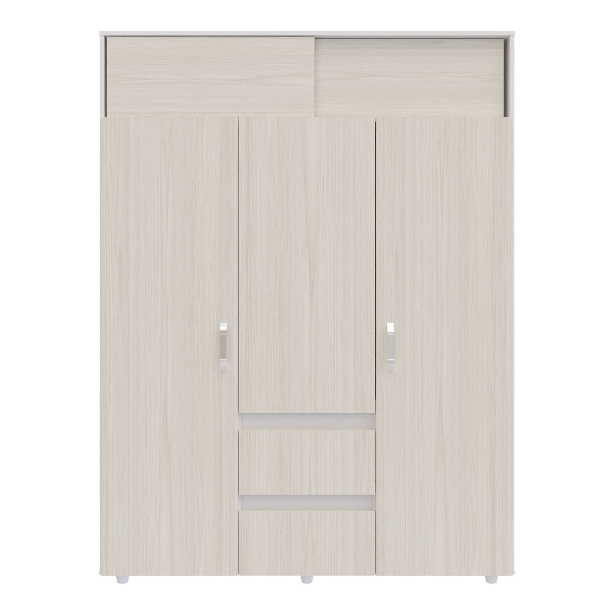 Closet Aurora Niebla y Blanco 150x200cm con Dos Cajones y con Ocho Compartimientos - CLOSETS | Bylmo