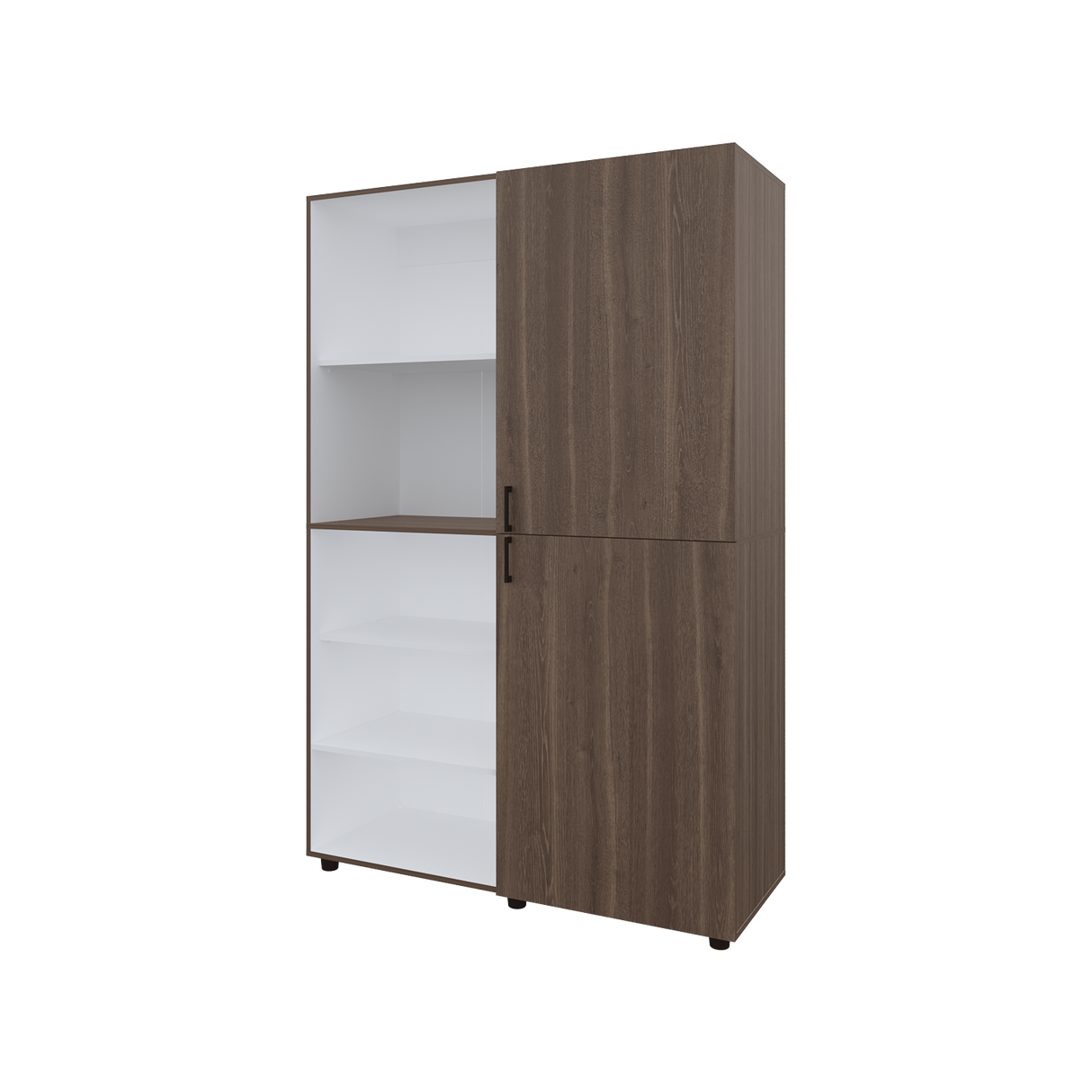 Closet Eco Milan Y Blanco 120x184cm Con Siete Compartimientos - CLOSETS | Bylmo