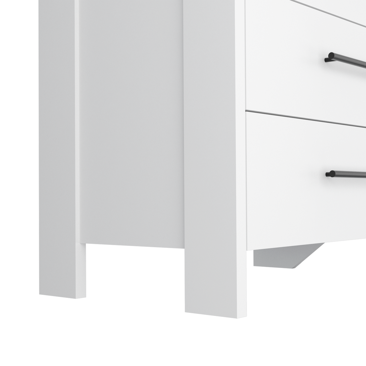 Cómoda HMS Blanco 150x81cm de Tres Hileras con Seis Cajones - CAJONERAS Y COMODAS | Bylmo