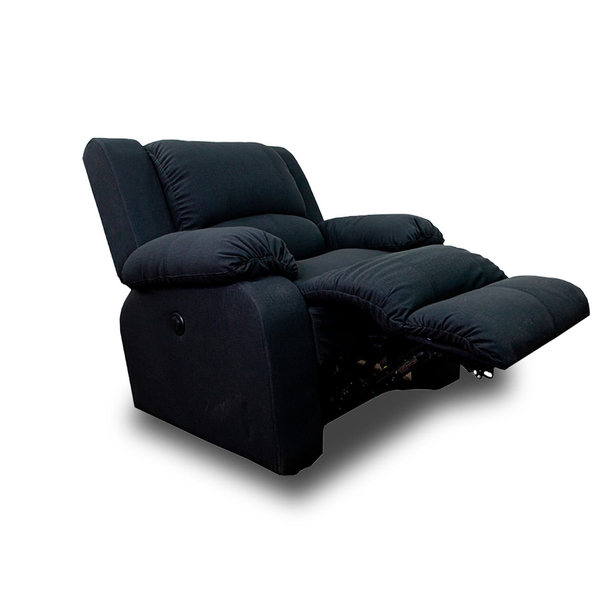 Silla Poltrona Reclinable Eléctrica Reclinomatic Negro Mate 90x102cm con Reposapiés - SOFAS Y POLTRONAS | Bylmo