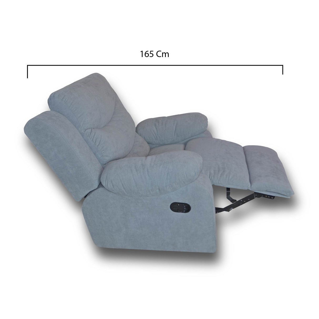 Poltrona Mecedora Reclinable Manual Reclinomatic Gris 90x105cm Giratoria - SOFAS Y POLTRONAS | Bylmo