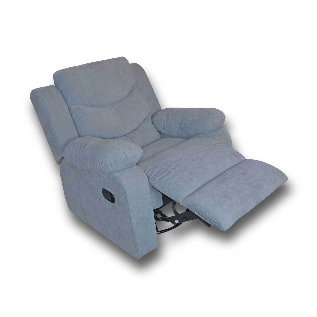 Poltrona Mecedora Reclinable Manual Reclinomatic Gris 90x105cm Giratoria - SOFAS Y POLTRONAS | Bylmo