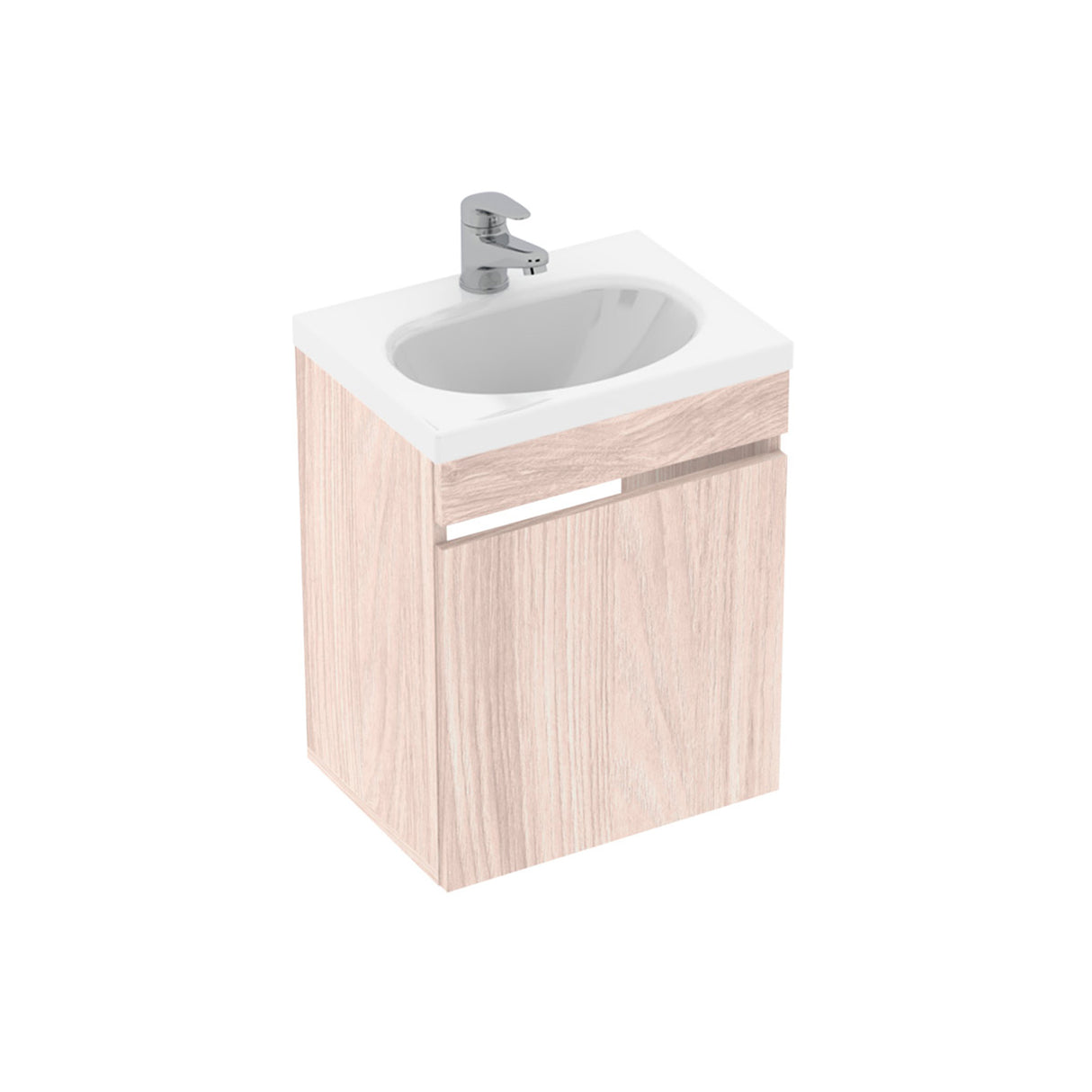 Mueble para Lavamanos Flotante Essential Soder 40x48cm con Lavamanos Eco y con Un Cajón - MUEBLES PARA LAVAMANOS | Bylmo