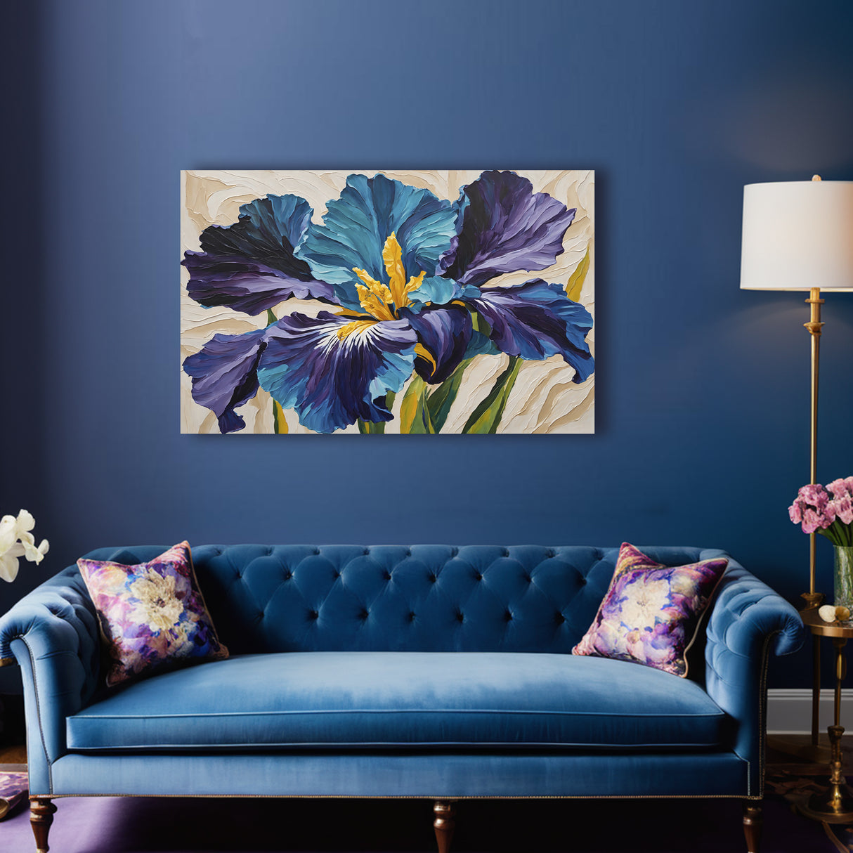 Cuadro decorativo Arte Floral Abstracto 60x93cm - CUADROS | Bylmo