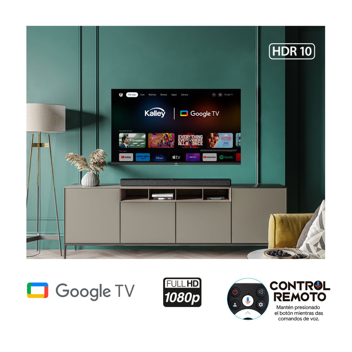 Televisor Smart 32 Pulgadas Full Hd LED Negro 71.6x46.94cm con WIFI Integrado y Bluetooth - TELEVISORES | Bylmo