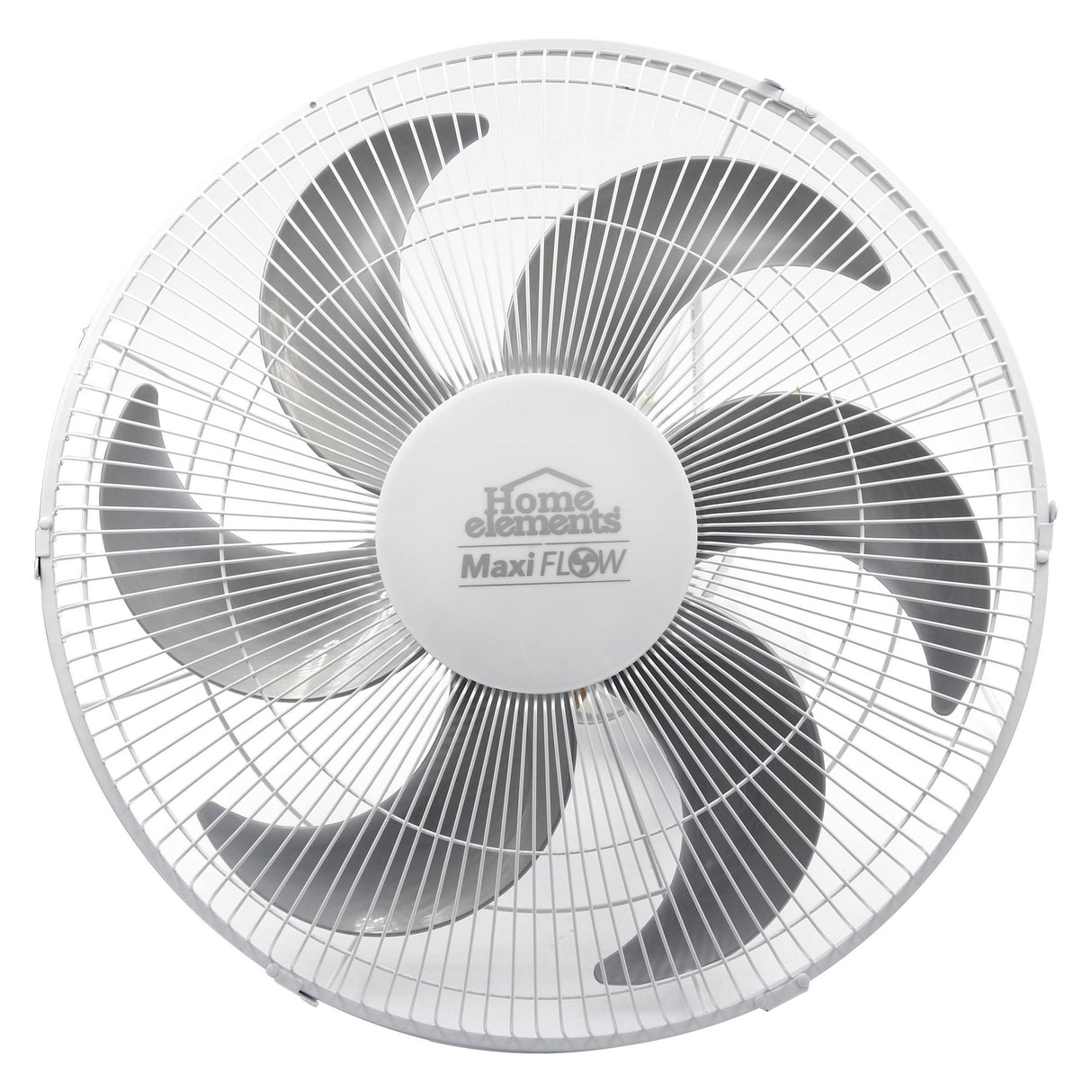 Ventilador de Órbita MaxiFlow Blanco y Gris 51x36cm de Tres Velocidades con Oscilación - VENTILADORES | Bylmo
