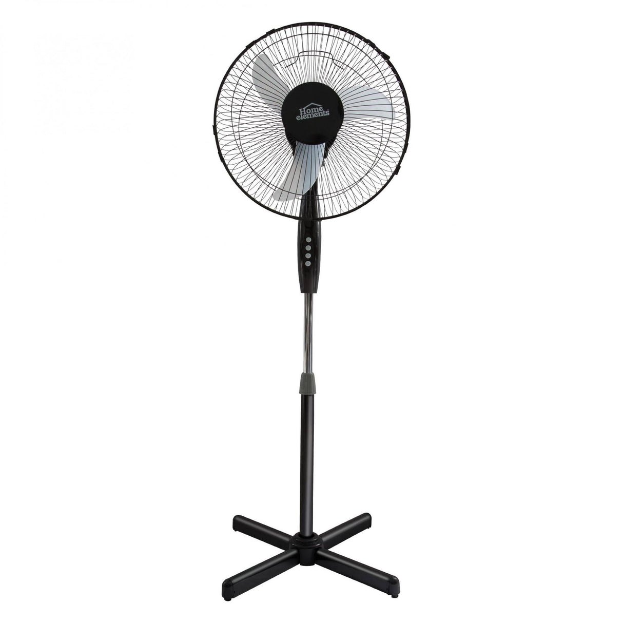 Ventilador de Piso Negro y Gris 54x130cm de Tres Velocidades con Oscilación - VENTILADORES | Bylmo
