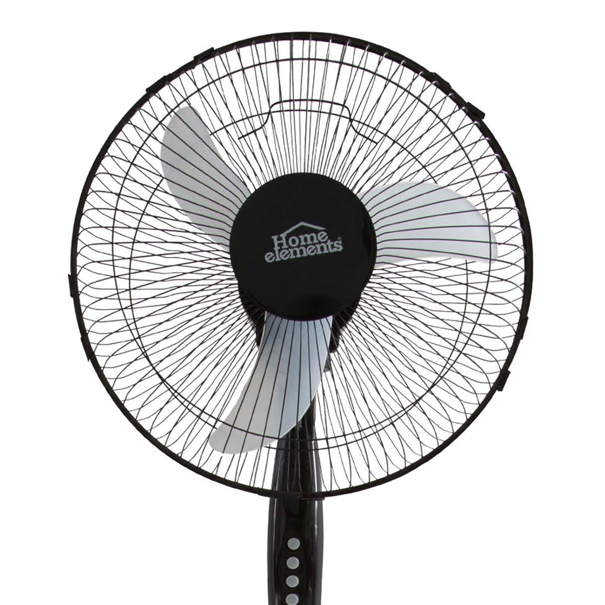 Ventilador de Piso Negro y Gris 54x130cm de Tres Velocidades con Oscilación - VENTILADORES | Bylmo