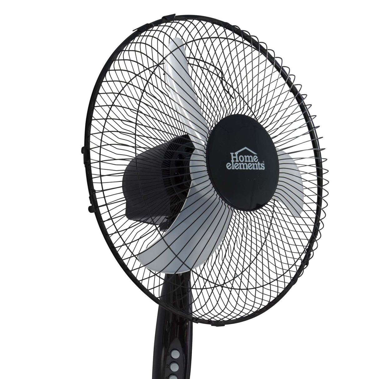 Ventilador de Piso Negro y Gris 54x130cm de Tres Velocidades con Oscilación - VENTILADORES | Bylmo