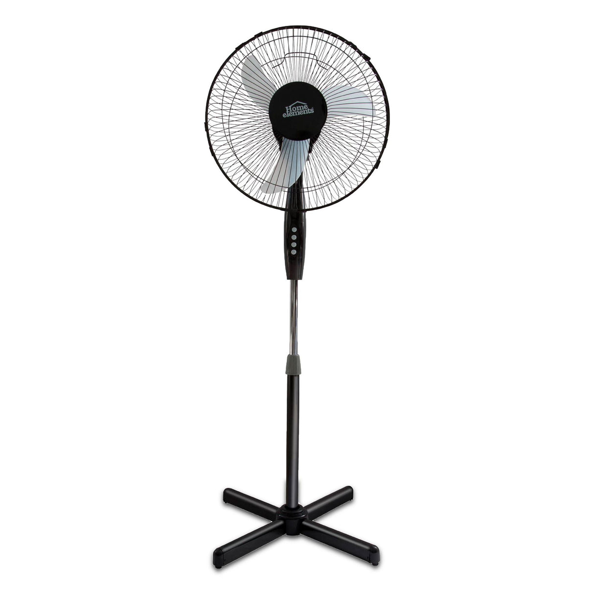 Ventilador de Piso Negro y Gris 54x130cm de Tres Velocidades con Oscilación - VENTILADORES | Bylmo