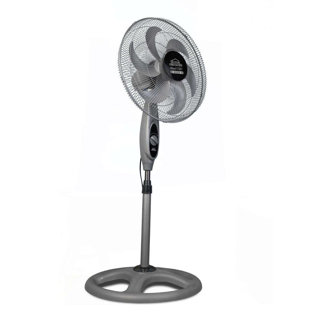 Ventilador de Piso MaxiFlow Elite Gris 49x130cm de Tres Velocidades con Oscilación - VENTILADORES | Bylmo
