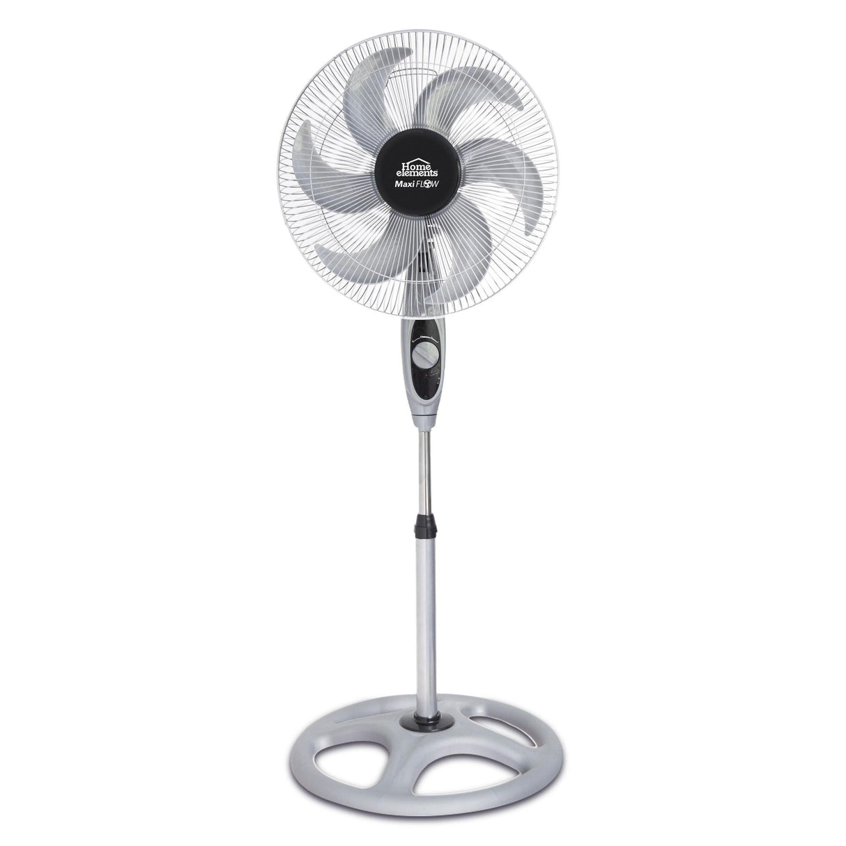 Ventilador de Piso MaxiFlow Elite Gris 49x130cm de Tres Velocidades con Oscilación - VENTILADORES | Bylmo