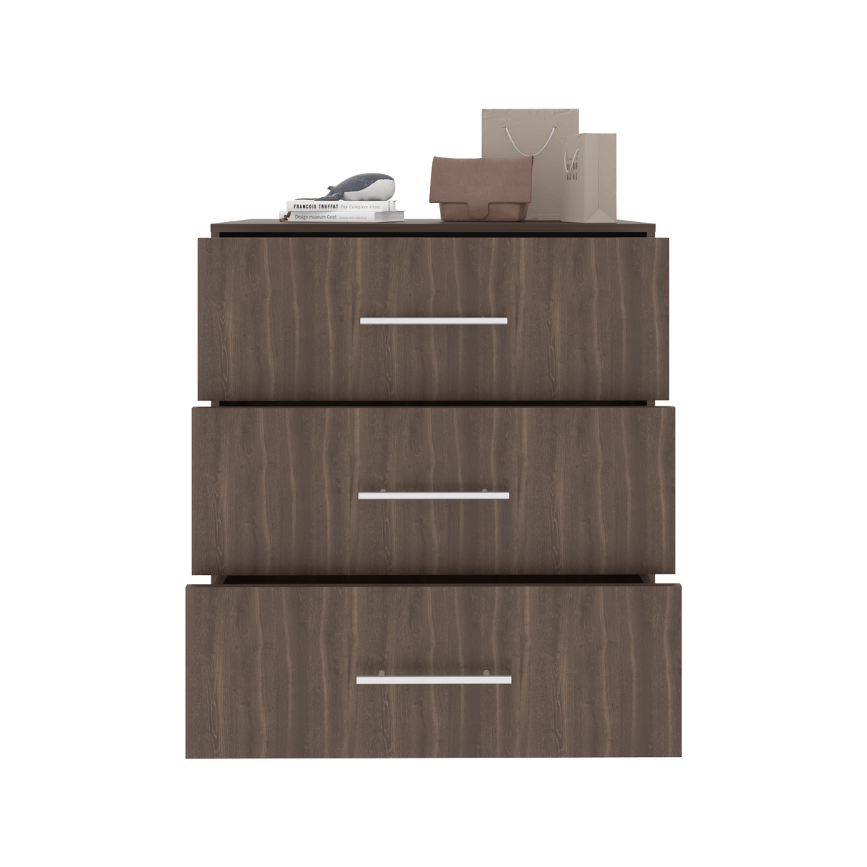 Cajonera Bigaf Milan y Wengue 80x82.1cm De Tres Hileras con Tres Cajones - CAJONERAS Y COMODAS | Bylmo