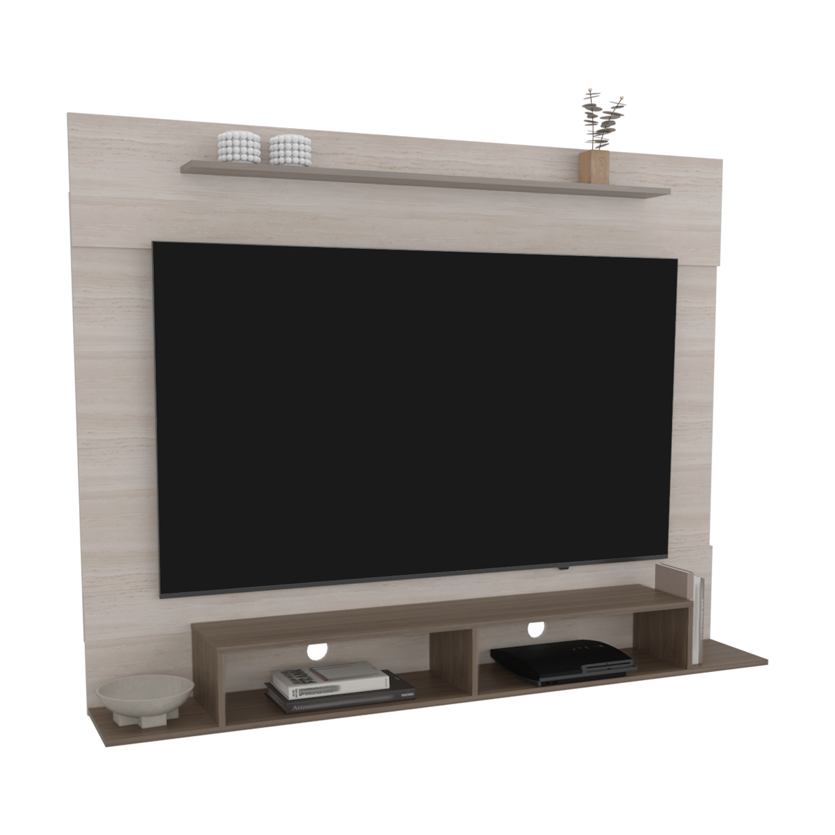 Panel de TV Montana Milan y Tivoli 141x30cm Para TV Hasta 75 Pulgadas Flotante - MUEBLES DE TV | Bylmo