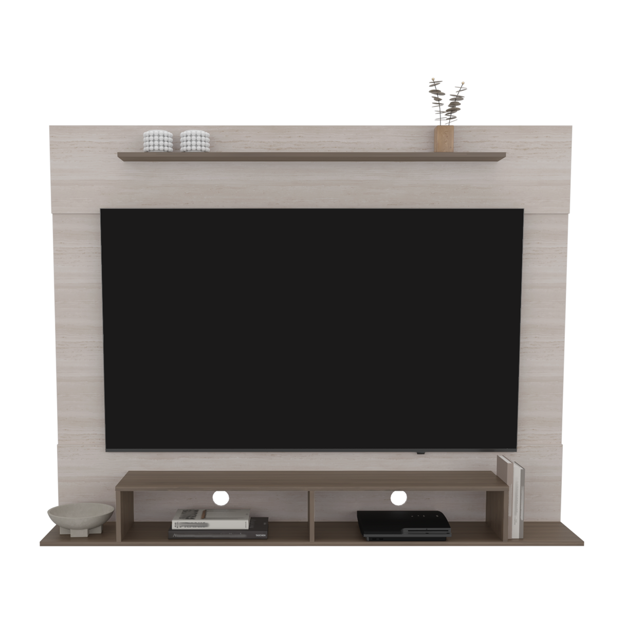 Panel de TV Montana Milan y Tivoli 141x30cm Para TV Hasta 75 Pulgadas Flotante - MUEBLES DE TV | Bylmo