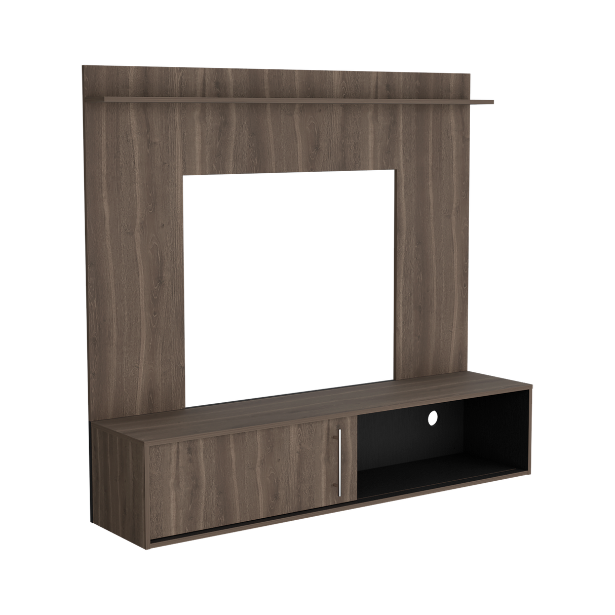 Panel de TV Bigaf Milan y Wengue 145.6x38cm Para TV Hasta 60 Pulgadas Flotante - MUEBLES DE TV | Bylmo