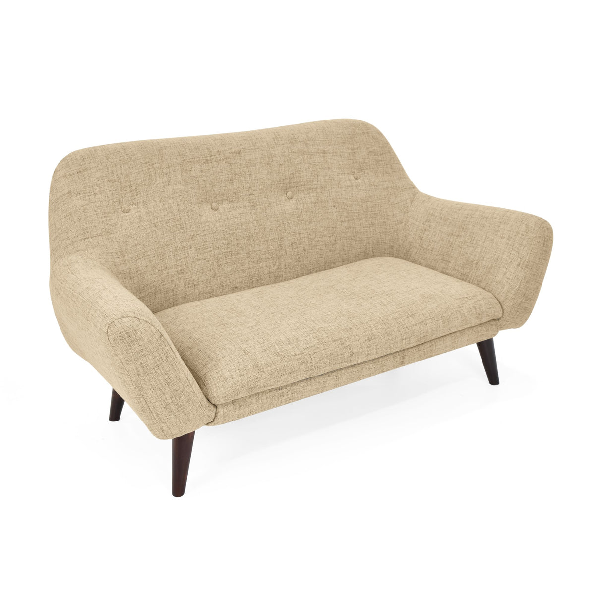 Sofá Lincoln Beige 143x80cm de Dos Puestos con Apoya Brazos - SOFAS Y POLTRONAS | Bylmo