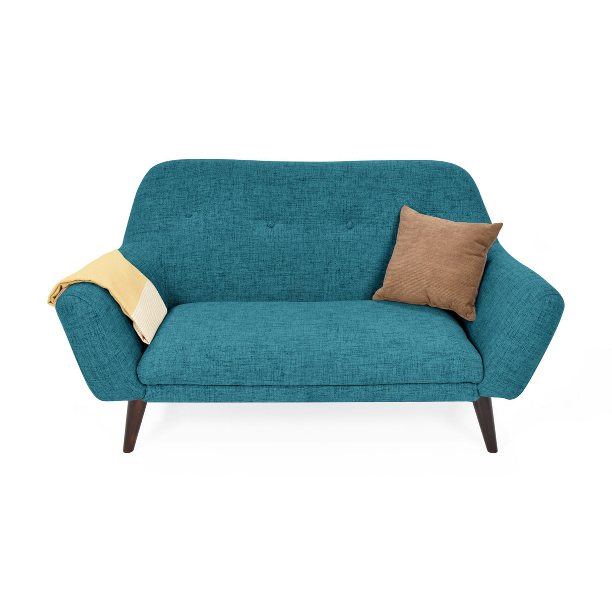 Sofá Lincoln Petróleo 143x80cm de Dos Puestos con Apoya Brazos - SOFAS Y POLTRONAS | Bylmo