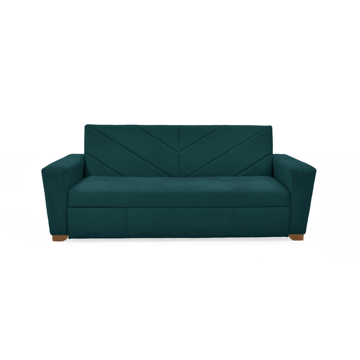 Sofá Cama Vancouver Petróleo 210x85cm de Tres Puestos Reclinable con Apoya Brazos Resistente a Rasguños - SOFAS Y POLTRONAS | Bylmo