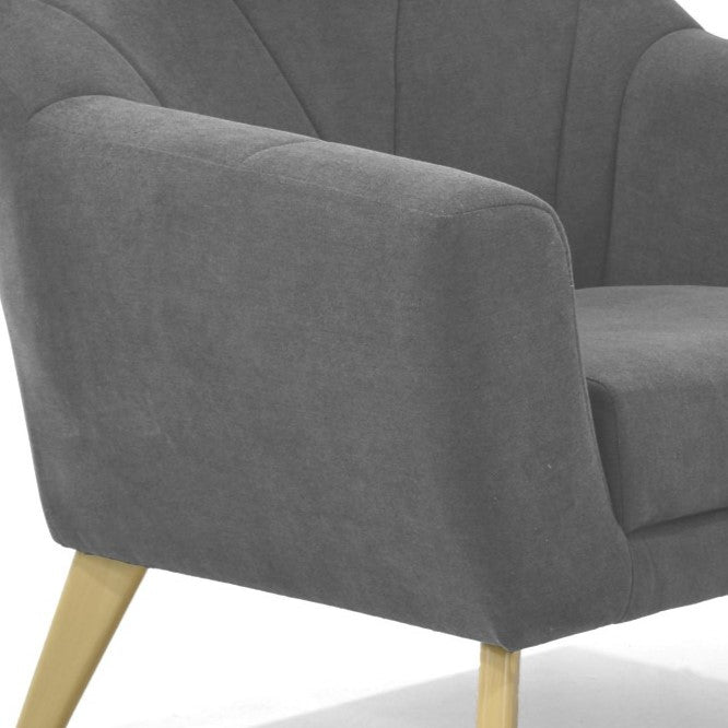 Poltrona Thor Gris 95x82cm de Un Puesto con Apoya Brazos - SOFAS Y POLTRONAS | Bylmo