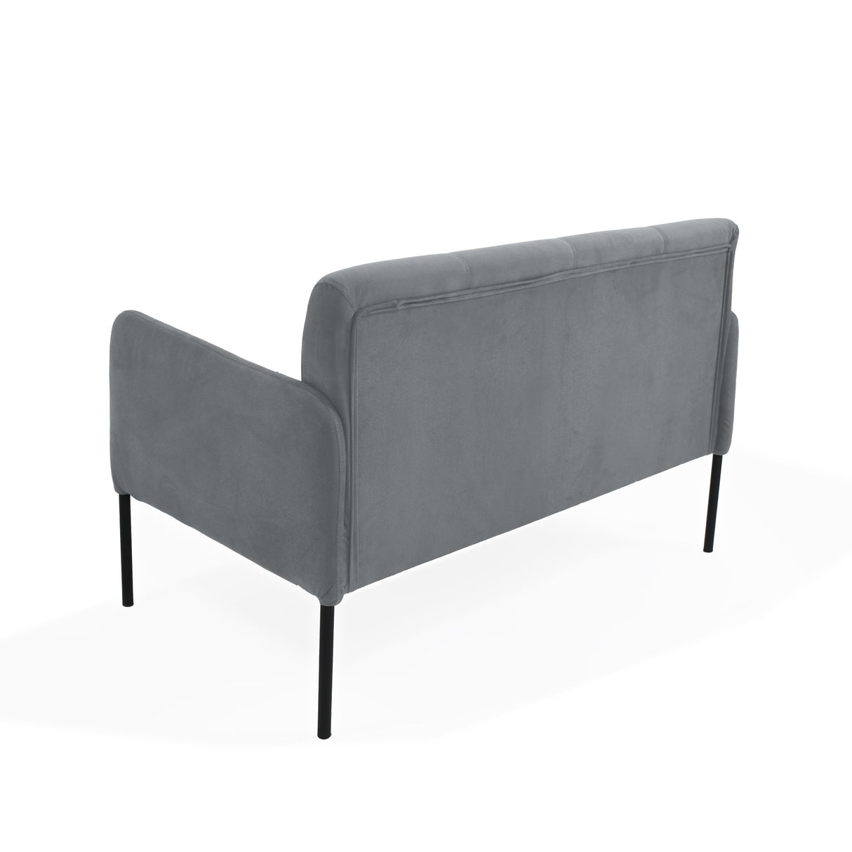 Sofá Marie Gris 116x76cm de Dos Puestos con Apoya Brazos Resistente a Rasguños - SOFAS Y POLTRONAS | Bylmo