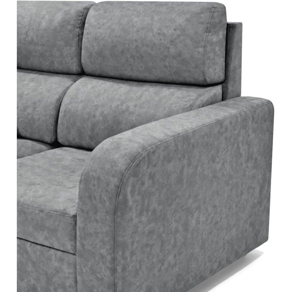 Sofá Bary Gris 148x95cm de Dos Puestos con Apoya Brazos - SOFAS Y POLTRONAS | Bylmo