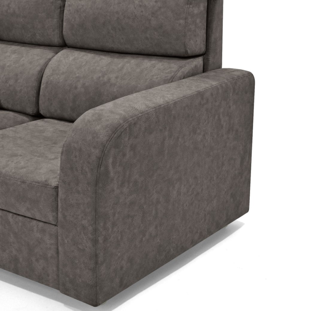 Sofá Bary Taupe 148x95cm de Dos Puestos con Apoya Brazos - SOFAS Y POLTRONAS | Bylmo