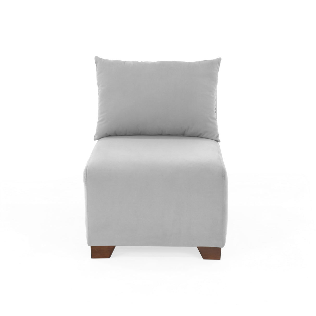 Poltrona Modular Alcala Plata 60x80cm de Un Puesto - SOFAS Y POLTRONAS | Bylmo