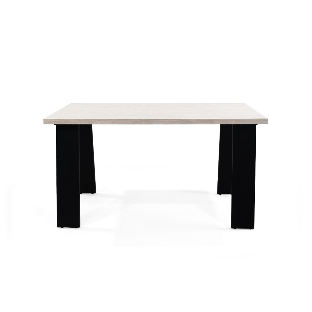 Comedor Rectangular Soho Bali y Matiz Negro 138x74cm De Seis Puestos sin Sillas - COMEDORES | Bylmo