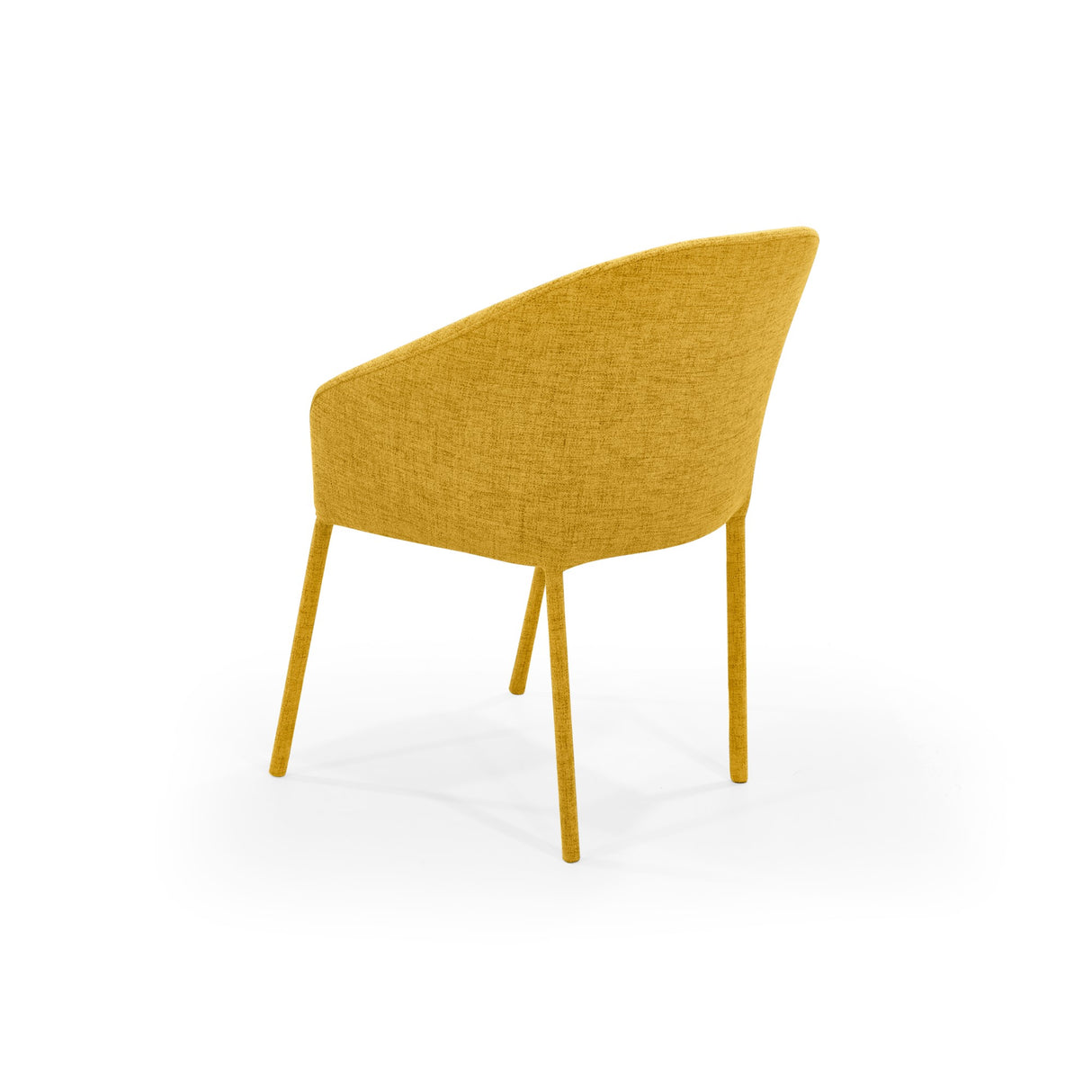 Silla de Comedor Seul Mostaza 55x81cm con Espaldar y con Asiento Ovalado - SILLAS Y BUTACOS | Bylmo