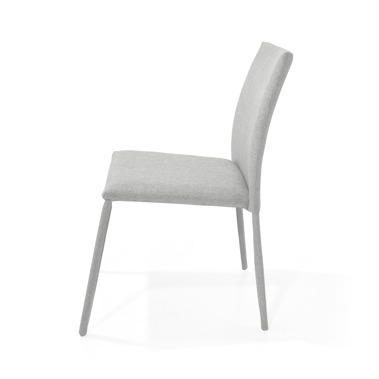 Silla de Comedor Yaren Plata 47x83cm con Espaldar y con Asiento Cuadradro - SILLAS Y BUTACOS | Bylmo