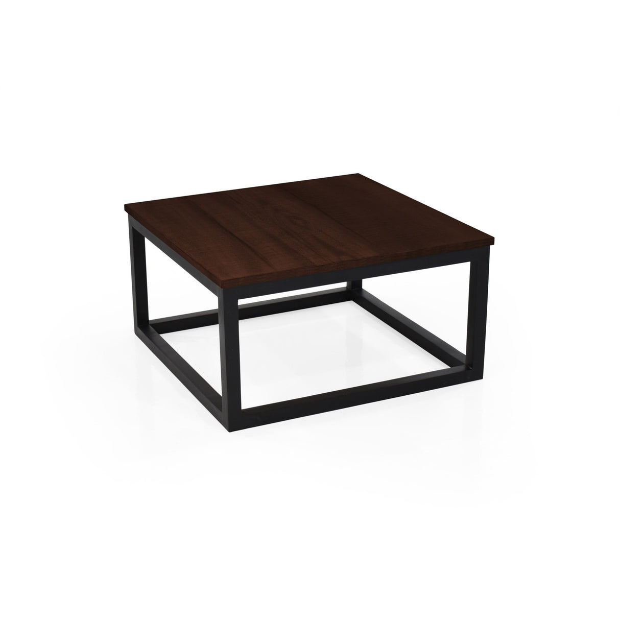 Mesa de Centro Kazan Wengue y Negro 61x32cm Cuadrado con Patas - MESAS DE CENTRO | Bylmo