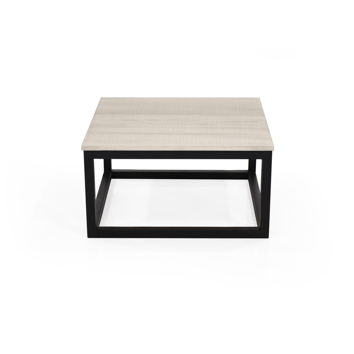 Mesa de Centro Kazan Chantilly y Negro 61x32cm Cuadrado con Patas - MESAS DE CENTRO | Bylmo