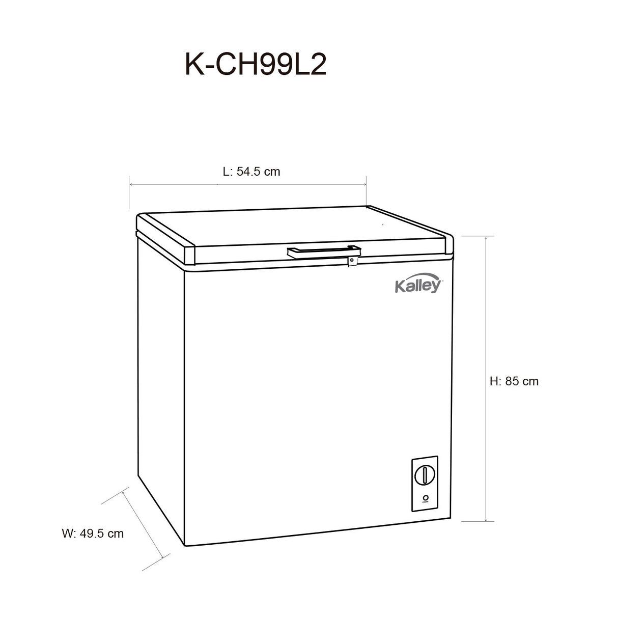 Congelador Dual Blanco 54.5x85cm De 99 Litros Con Control de Temperatura e Iluminación Interna - CONGELADORES | Bylmo