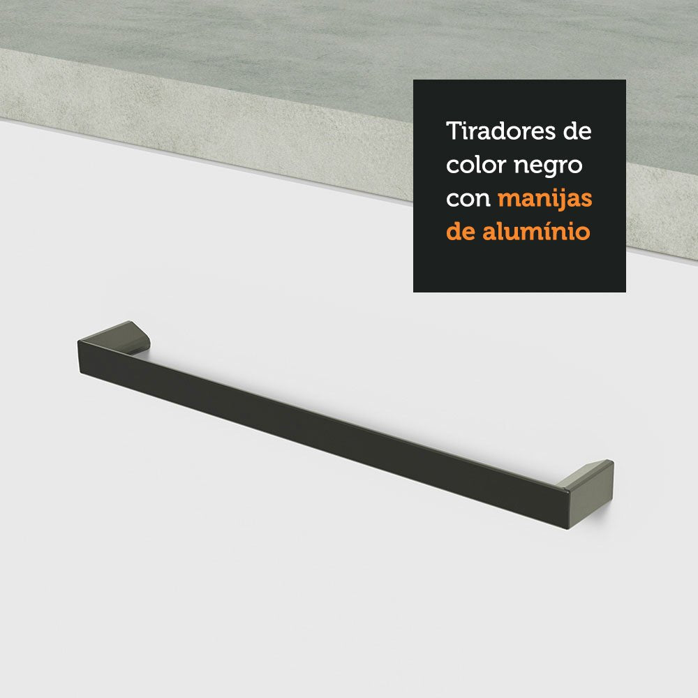 Cocina Integral Agata Blanco 270x225cm sin Mesón con Dos Muebles Superiores y sin Estufa - COCINAS | Bylmo