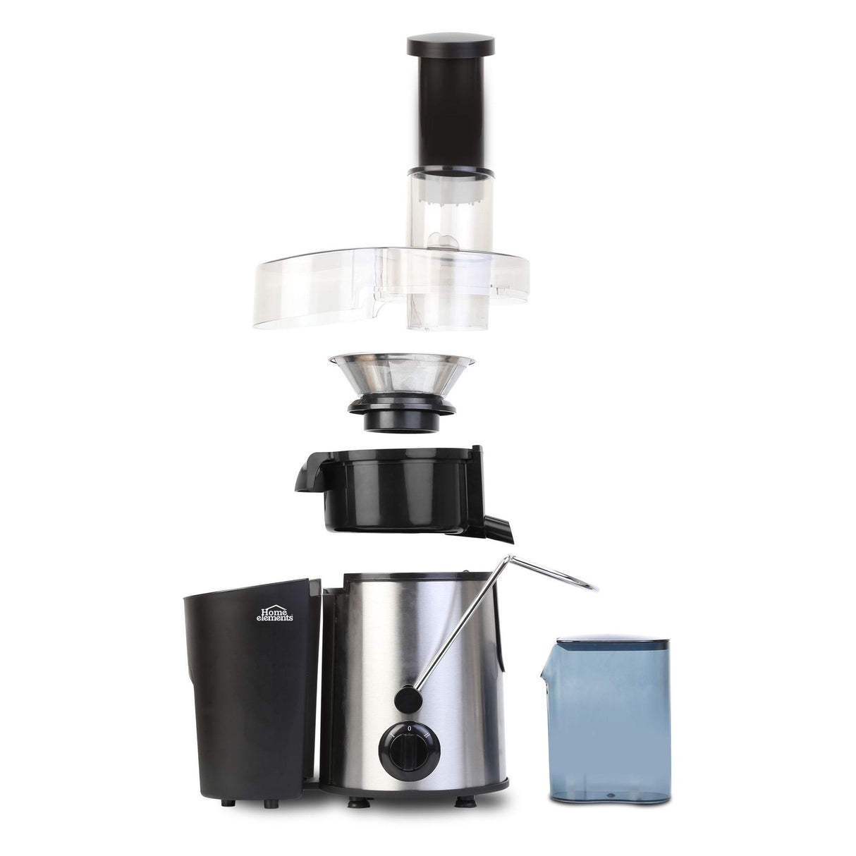 Extractor de Jugos Negro 16x32.5cm De 1.2 Litros con Base Antideslizante - EXPRIMIDORES Y EXTRACTORES | Bylmo