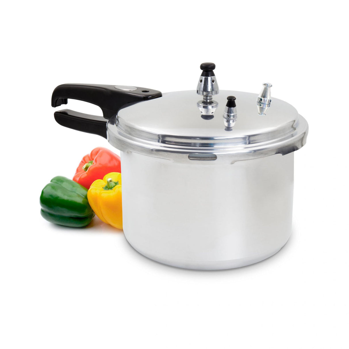 Olla de Presión Plateado y Negro 20.5x20cm De 3.2 Litros Apta para Inducción con Mango de Baquelita - OLLAS Y SARTENES | Bylmo