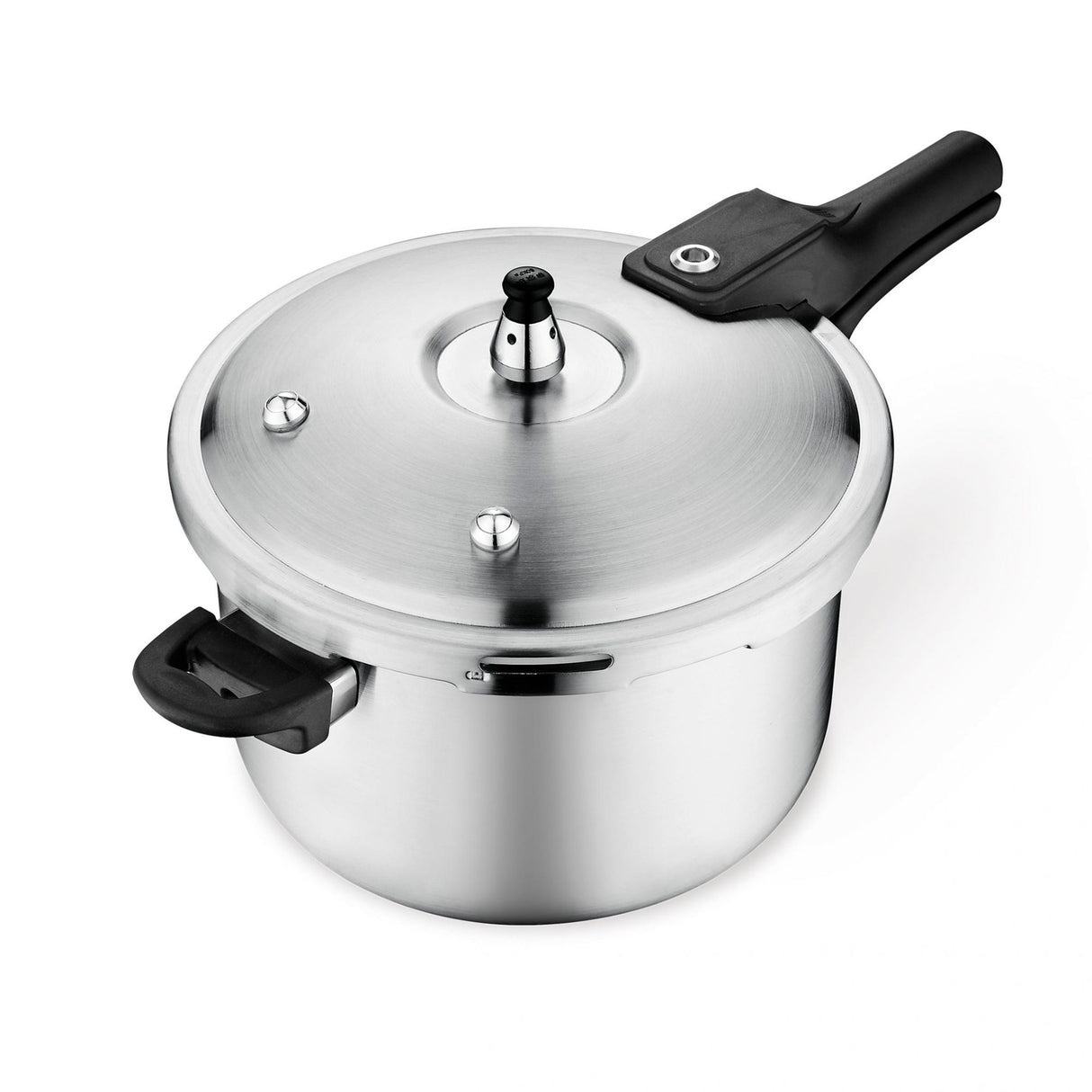 Olla de Presión Plateado y Negro 23x19cm De 4.2 Litros Apta para Inducción con Mango de Baquelita - OLLAS Y SARTENES | Bylmo