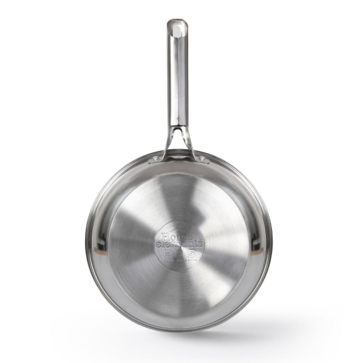 Sarten Plateado y Negro 25.5x6.6cm De 0.5 Litros Apta para Inducción con Mango de Acero Inoxidable - OLLAS Y SARTENES | Bylmo