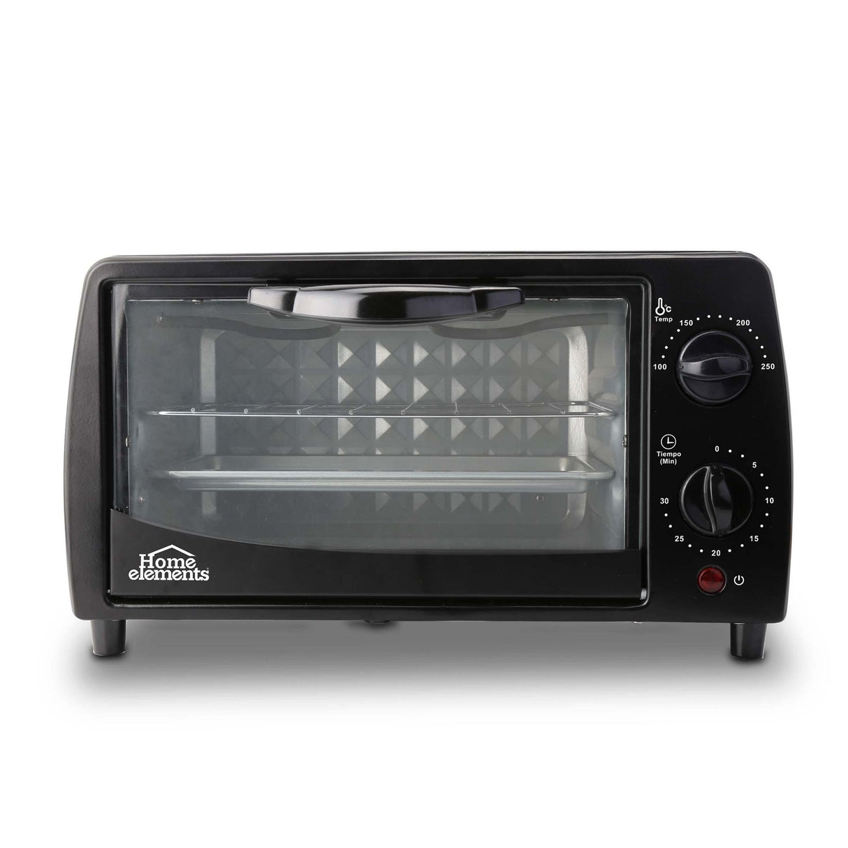 Horno Tostador Negro 26.5x20.5cm de 9 Litros con Temporizador - HORNOS TOSTADORES | Bylmo