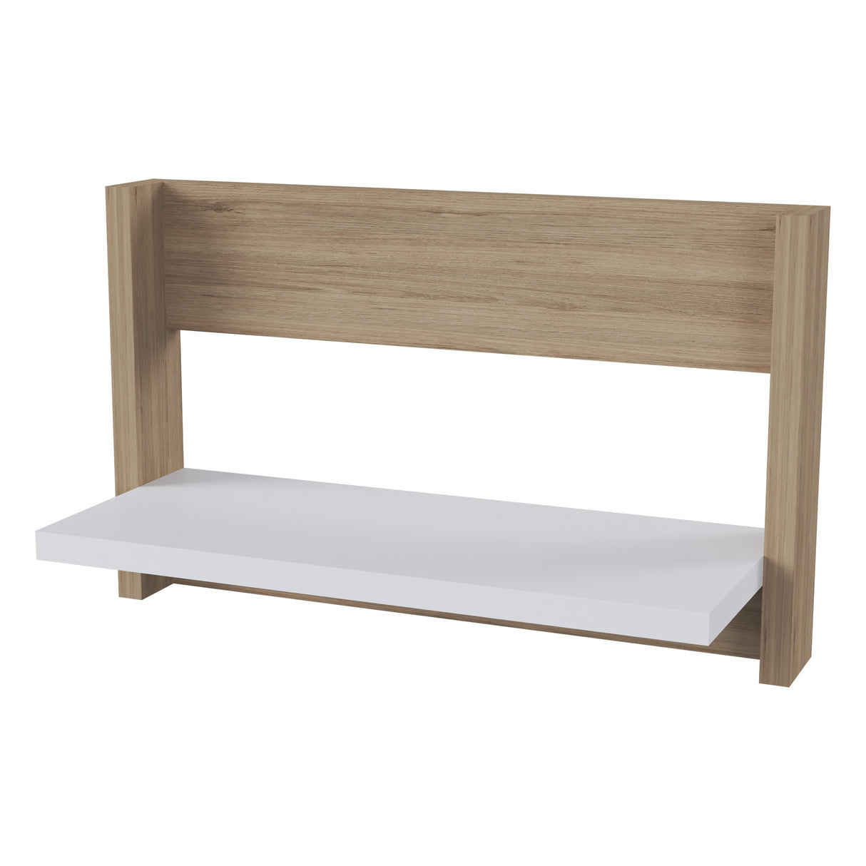 Repisa Arena y Blanco 38x23cm Flotante Rectangular - REPISAS | Bylmo