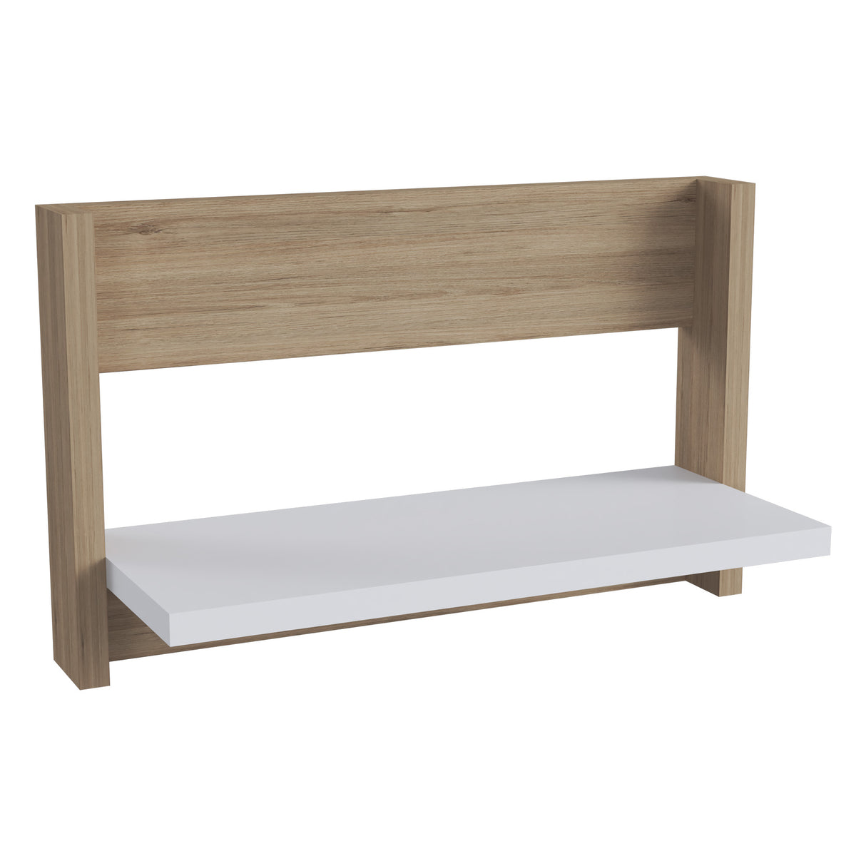 Repisa Arena y Blanco 38x23cm Flotante Rectangular - REPISAS | Bylmo