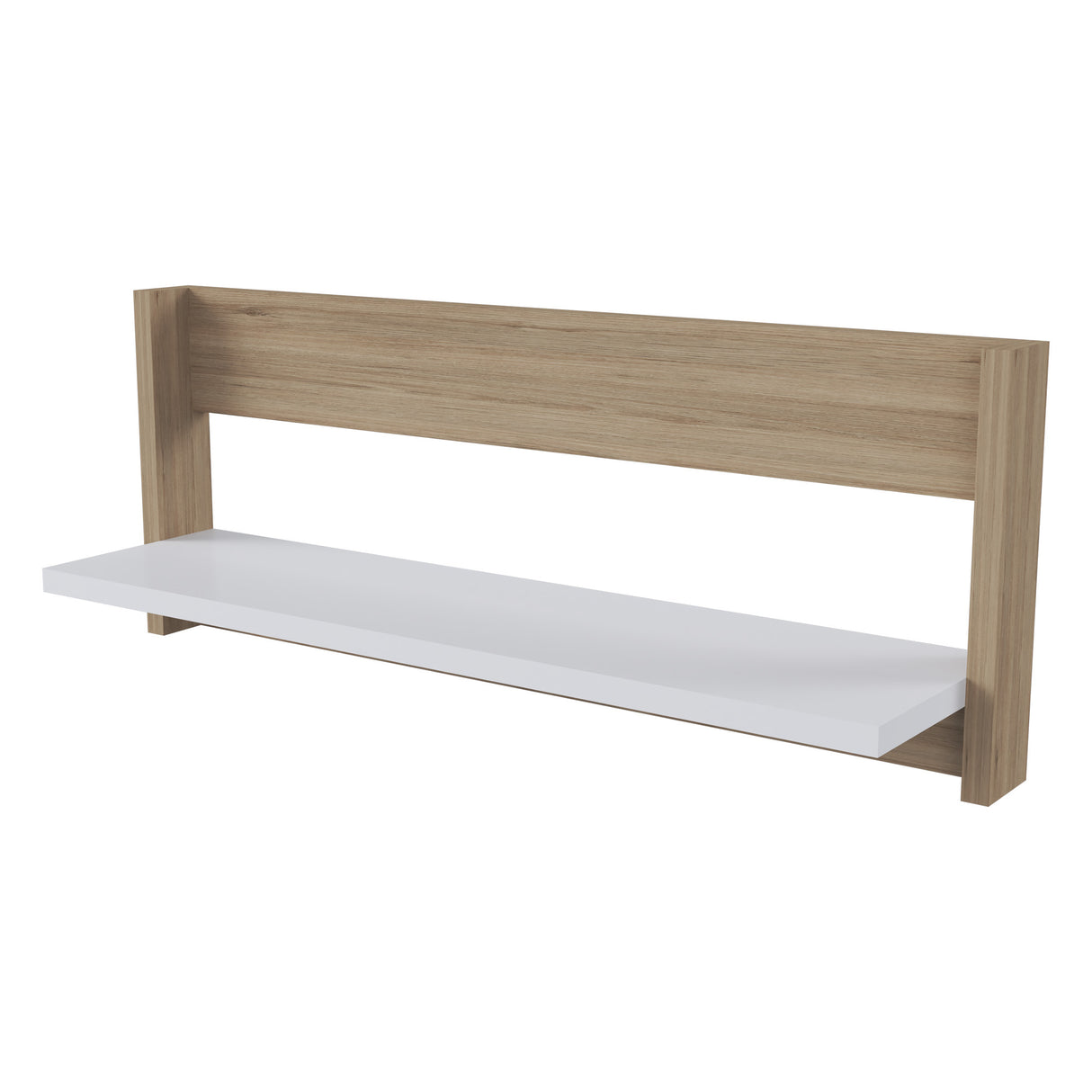 Repisa Arena y Blanco 60x23cm Flotante Rectangular - REPISAS | Bylmo