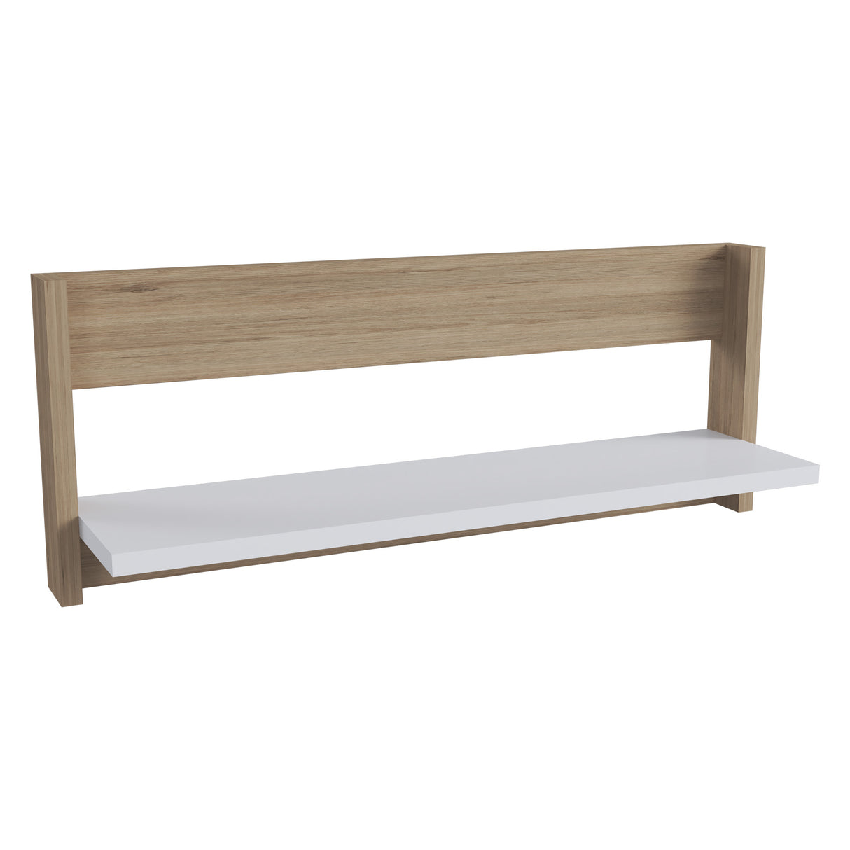Repisa Arena y Blanco 60x23cm Flotante Rectangular - REPISAS | Bylmo