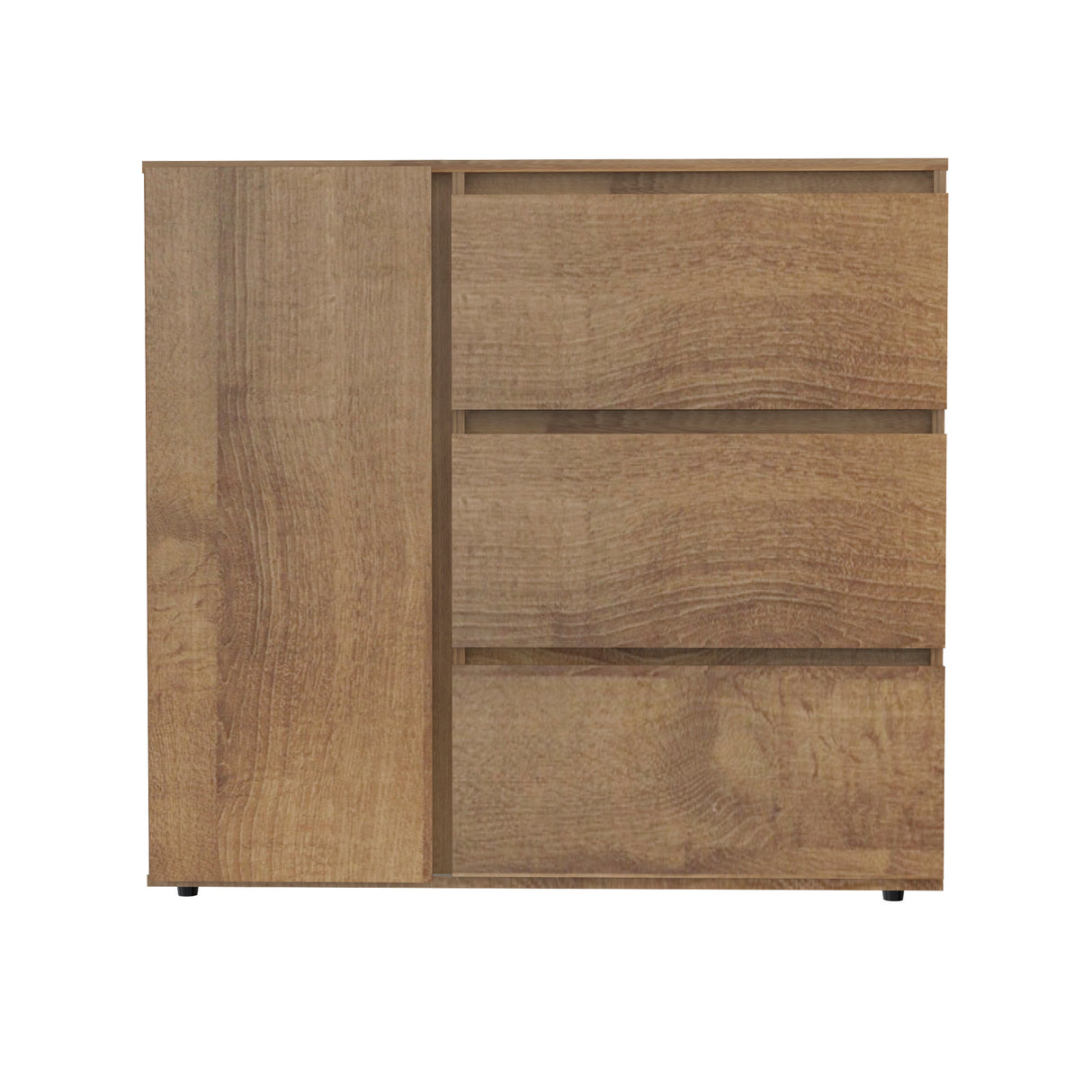 Cómoda Amaretto 100x91cm con Tres Cajones y con Patas - CAJONERAS Y COMODAS | Bylmo